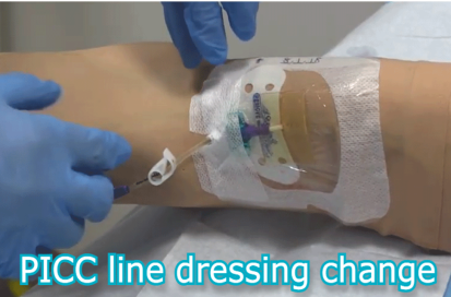 Weekly Dressing Change of a Peripherally Inserted Central Catheter Line